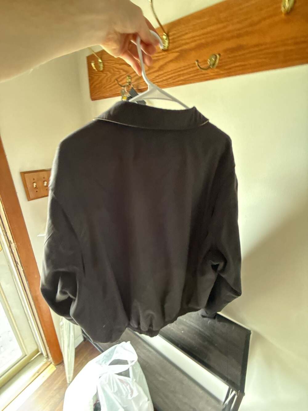Polo Ralph Lauren Windbreaker Jacket Size XL Black Lined - Picture 6 of 6